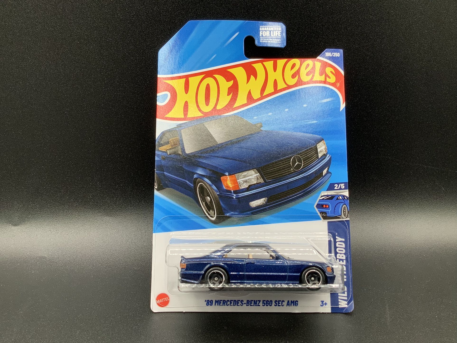 HOT WHEELS 2025 '89 MERCEDES-BENZ 560 SEC AMG BLUE METALFLAKE 186/250
