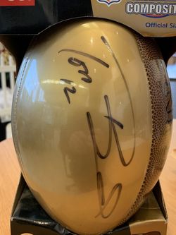 Tom Brady Autographed Football