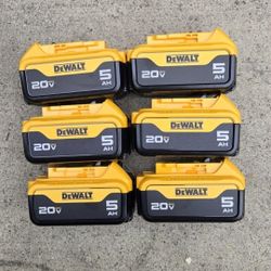 Dewalt 20v Batteries 5.0 Ah Brand New 