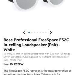 Bose Ceiling Speakers.  A Pair.