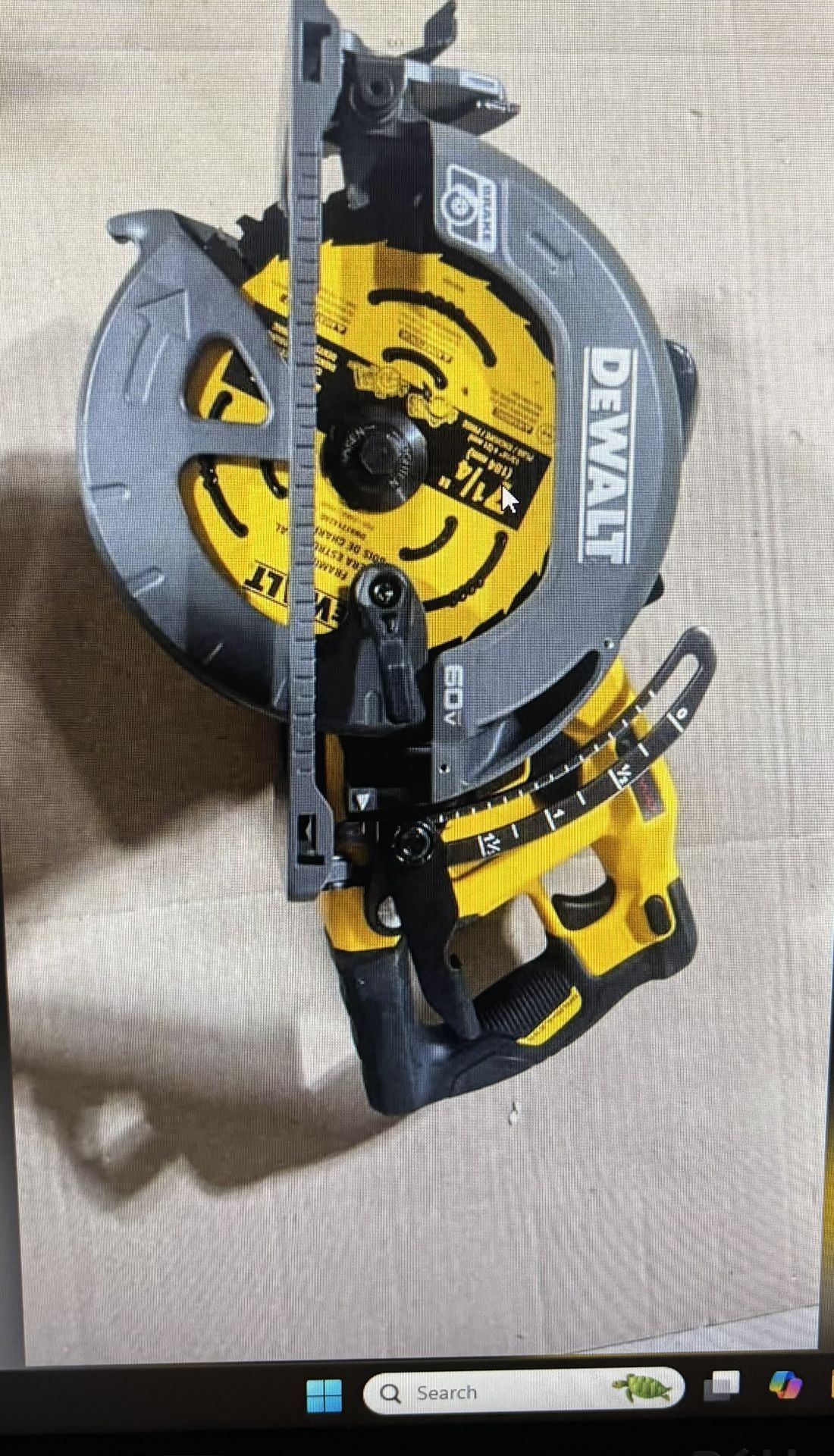 DeWalt Flexvolt 60V MAX* Circular Saw For Framing, 7-1/4 Inch, Tool Only DCS577B