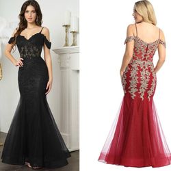 New With Tags Tulle & Corset Bodice Mermaid Long Formal Dress & Prom Dress $275