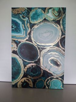 Agate Slice Canvas Wall Art