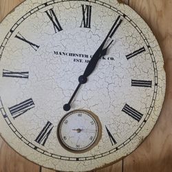 Antique style large clock 32.5" high and 23.5" wide