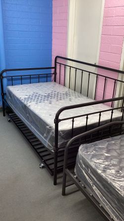 Twin Bed Frame With Trundle