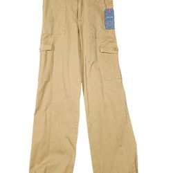 Retro Rewind Woman's Tan Wide Leg Cargo Pants Size 25 From Khols NWT