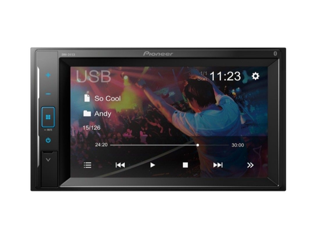 Pioneer DMH-241EX
6.2" Resistive Touchscreen 2-DIN Digital Multimedia Receiver with Amazon Alexa Built-In when Paired with Pioneer Vozsis App, Blueto