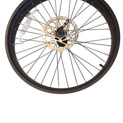 24” Fat Bike Front Wheel 3” Rim Disc Brake 180mm Tektro QR Axle MTB Black/Red