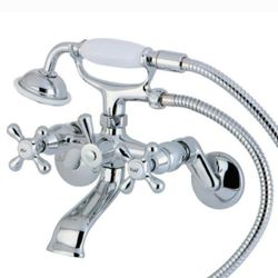 Wall Mount Chrome Bathtub Faucet
