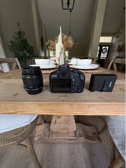 Canon EOS Rebel T7 DSLR Camera + 18-55mm Lens + Extra Battery