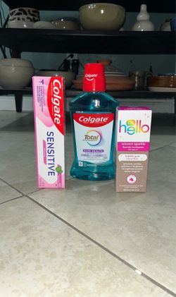 Colgate Sensitive Toothpaste, Colgate Mouthwash, Hello Kids Toothpaste