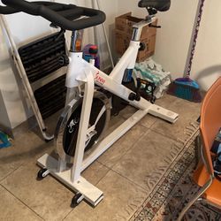 SUNNY Stationary Exercise Indoor Cycling Bike- White