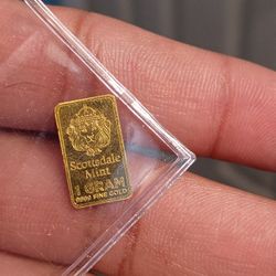 1 Gold Gram Scottsdale Mint 