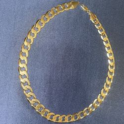 $100 Cuban Chain 14k Gold Plated
