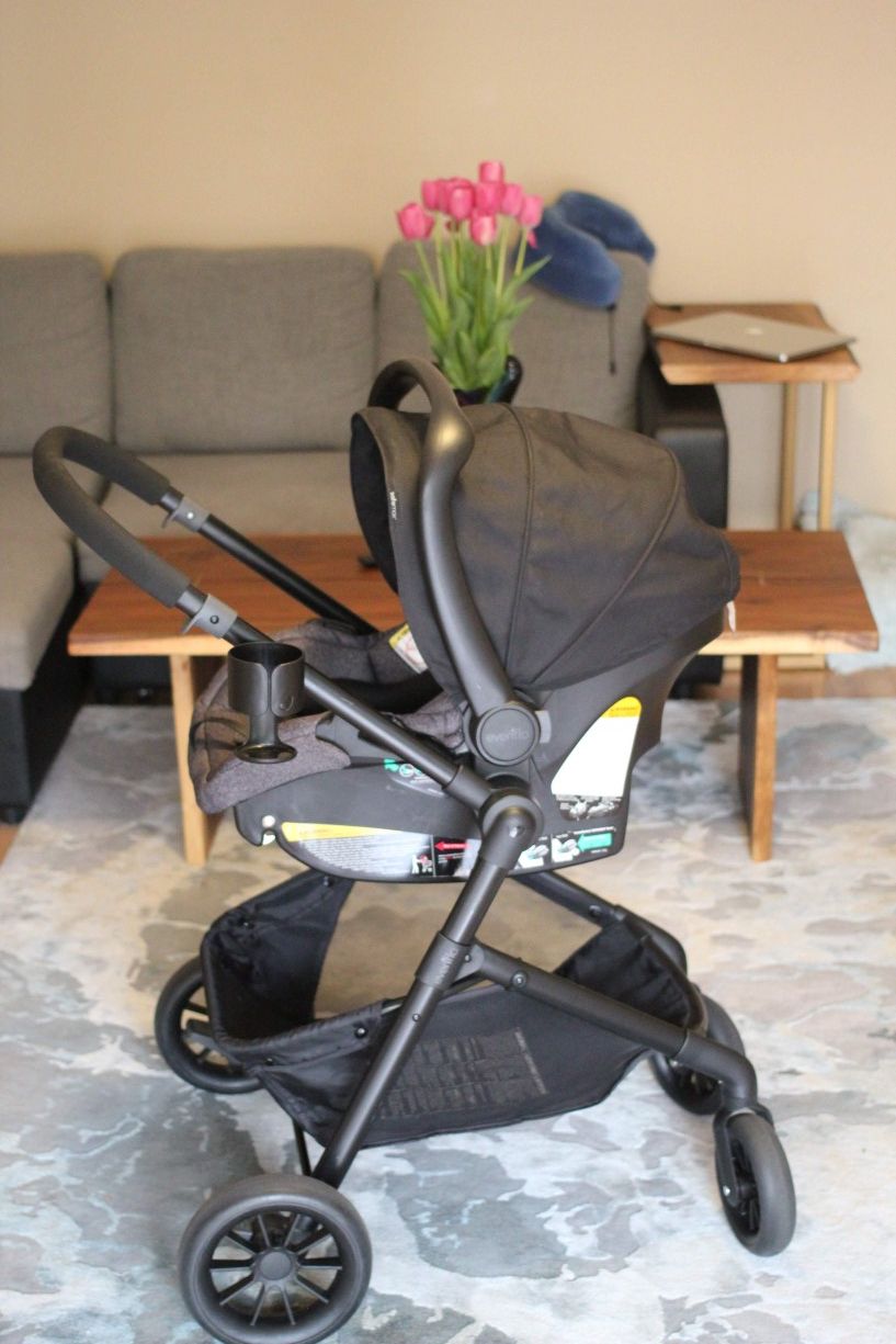 Evenflo Infant Car Seat with Base and Stroller