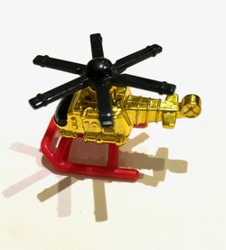 Vintage 1996 Micro Machines Exploration Sea GOLD HELICOPTER by Galoob