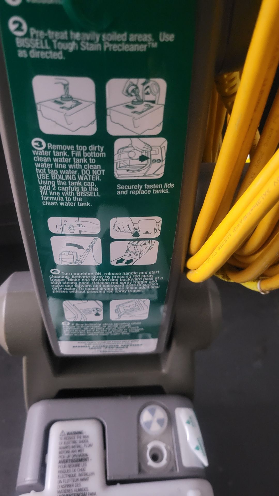 Carpet washer machine