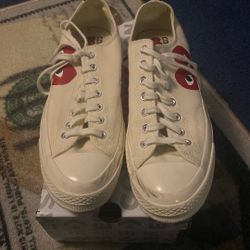 Converse CDG Play Comme Des Garçons Sneakers Size 9.5