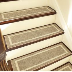 Soft Stair Treads Non-Slip Carpet Mat 28inX9in Indoor Stair Runners for Wooden Steps
