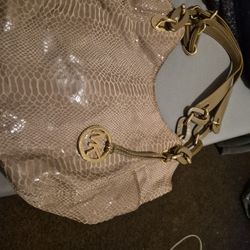 MICHAEL KORS PYTHON EMBOSSED TOTE