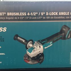 Makita 18V LXT Lithium-ion Brushless Cordless 4-1/2 /5” X-Lock Angle Grinder, Tool Only, XAG25Z 