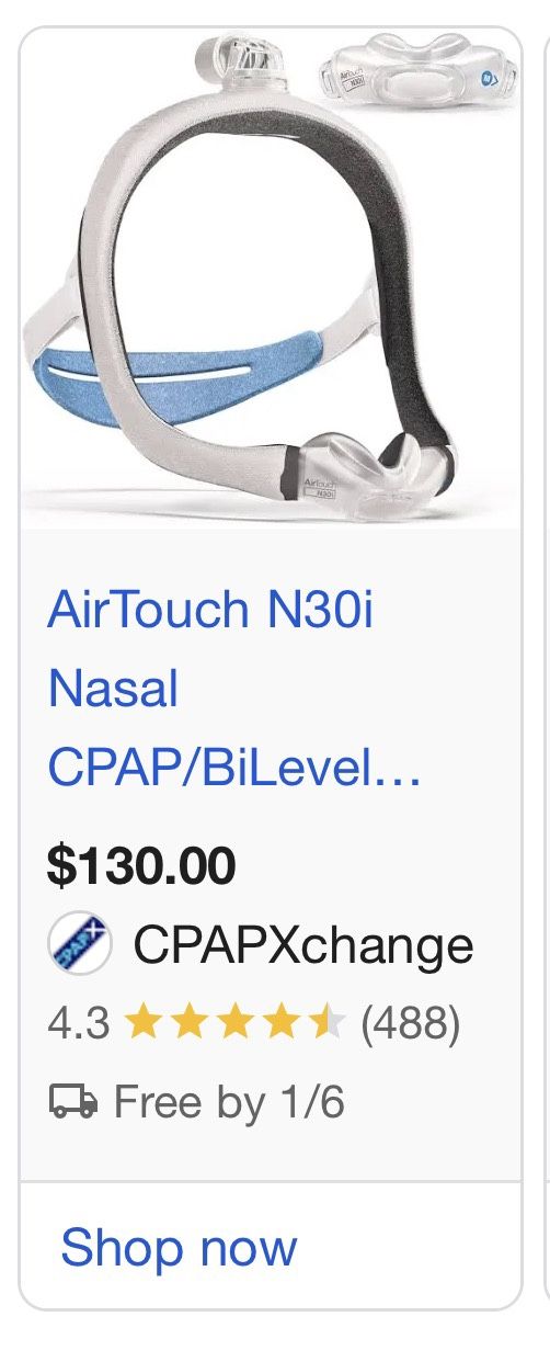 ResMed airtouch n30i starter pack