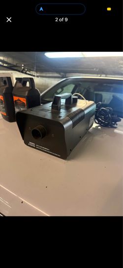 Fog machine with solution