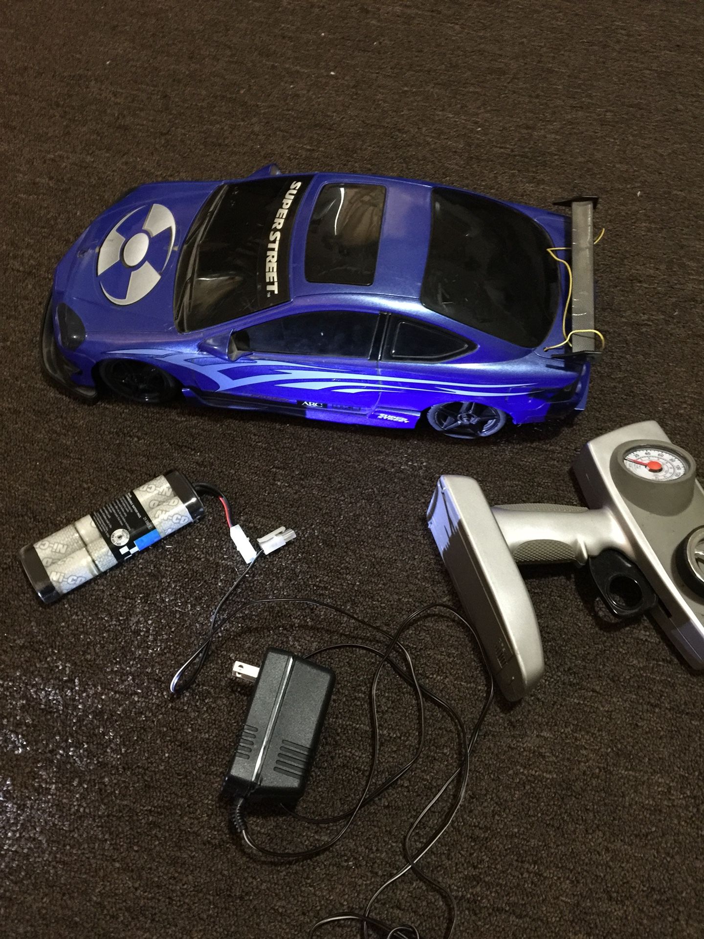 RC Acura RSX from radio shack. Complete with charger, battery and remote. Super street