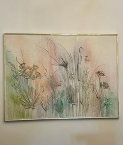 Vintage 80’s painting with Gold Frame