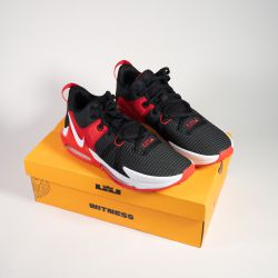 Nike Lebron Witness VII DM1123-005 Men's Black/Red/White Basketball Shoes Sz 12
