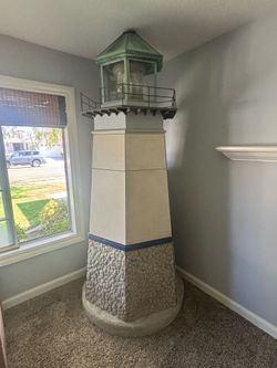 Hand Made Light House Entertainment Center