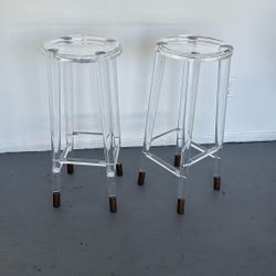 Acrylic Stools (2) 