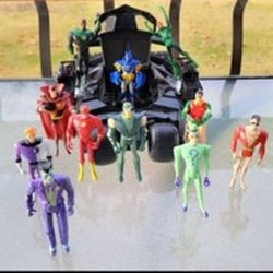 DC Batman Batmobile Dark Knight Tumbler & Batman Mixed Action Figures Toy Lot