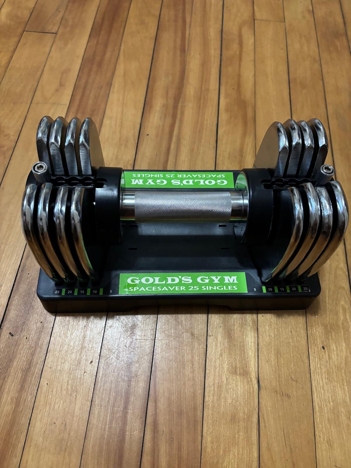 Golds Gym Space saver Adjustable Dumbell