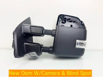 2020-2022 Ford F-250 Super Duty Mirror LEFT DRIVER W/Camera  New Oem