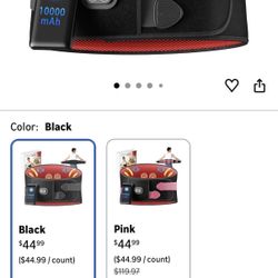 Heating Pad for Back - Lower Back Massager with 3 Heat 3 Vibration, 10000mAh Portable Heating Pad for Back Pain Relief, Gifts for Women Men Seniors Mo