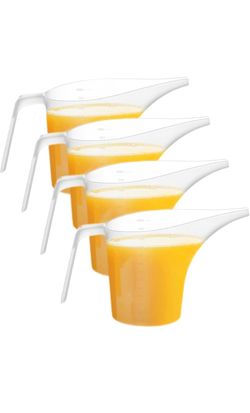 Plastic Funnel Pitcher, (1000 ml) Jarra embudo de plástico