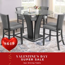 5 PC DINING TABLE SET 