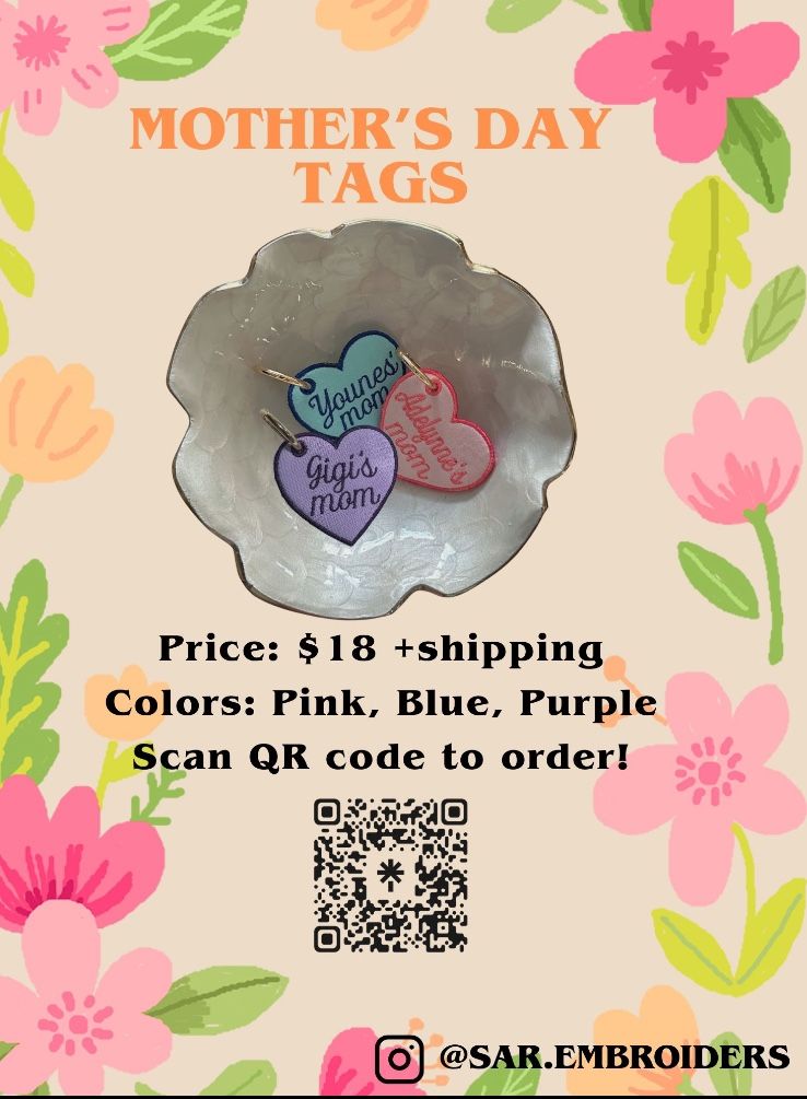 Mothers Day Bag Tags/Gym Bag Tags