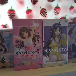 4 Anime Girl figures