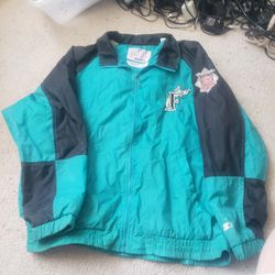Genuine Marlins "Fish" nylon jacket/windbreaker 