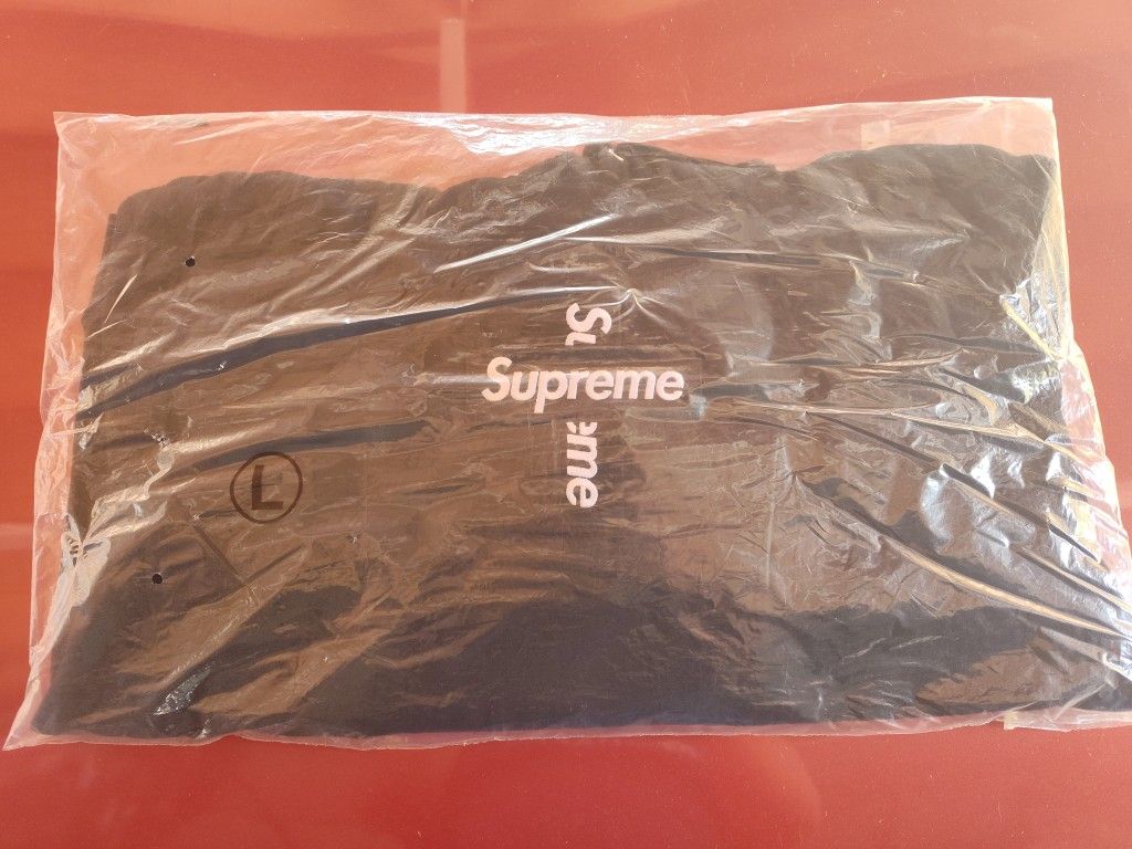 Supreme Cross Box Logo Hoodie Black L