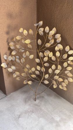 Wall Art Gold Foliage