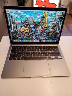 13" MacBook Air 2020 M1, 3.2 M1, 8GB RAM, 256 SSD, HXJMWKDP1WFV + New Batt $495
