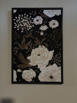 Velvet Floral Wall Art