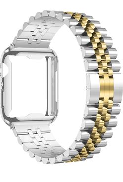 Compatible Apple Watch Bands 46mm 45mm 44mm 42mm 41mm 40mm 38mm, Stainles