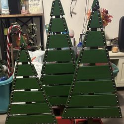 Hand Crafted, Home Made Wooden Christmas Trees (Customizable)