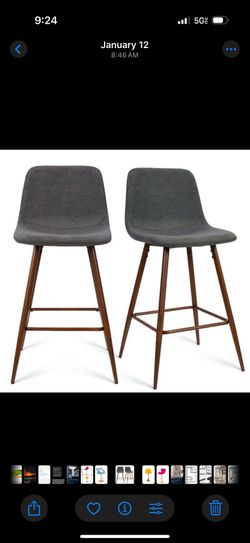 Set of 2 Mid-Century Bar Stools