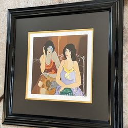 Framed Limited Edition Itzchak Tarkay Serigraph