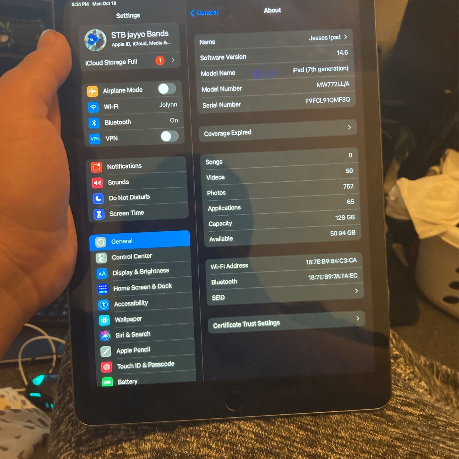 iPad 7th Gen 128gb